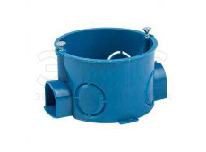 Коробка установочная КМТ-010-002 для твердых стен 60х40 полипропилен синяя IP20 PROxima Коробка установочная КМТ-010-002 для твердых стен 60х40 полипропилен синяя IP20 PROxima